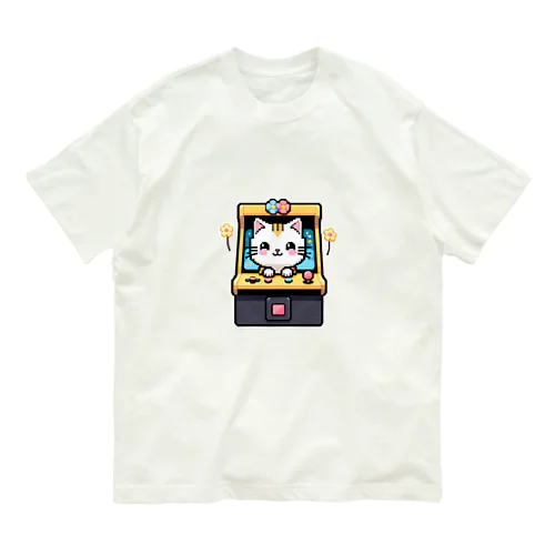 ゲーム花ネコ美 Organic Cotton T-Shirt