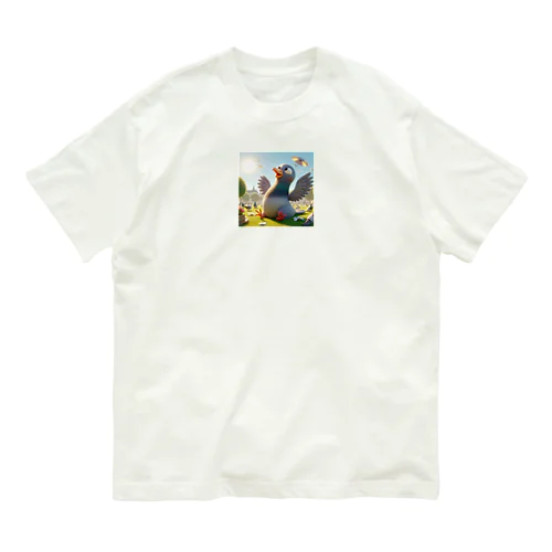 明るい子供のハト Organic Cotton T-Shirt