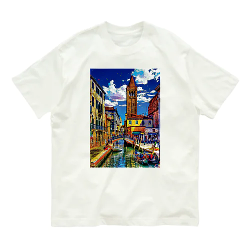 イタリア ヴェネツィアのサン・バルナバ橋 Organic Cotton T-Shirt