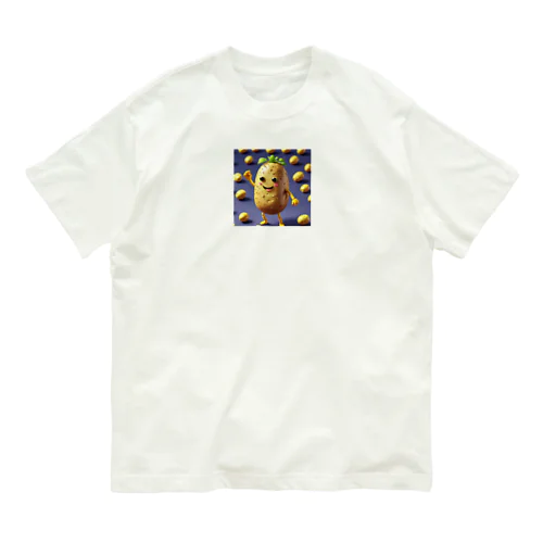 踊るじゃがいも Organic Cotton T-Shirt