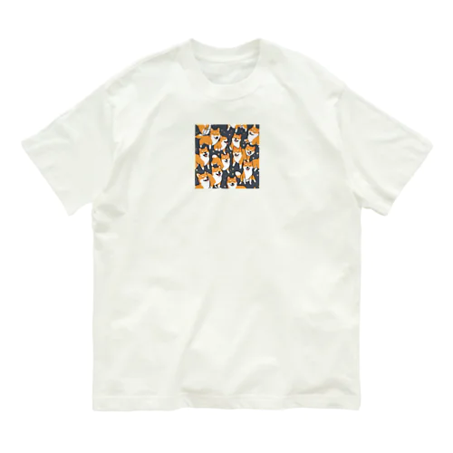 たくさんの柴犬ちゃん オーガニックコットンTシャツ