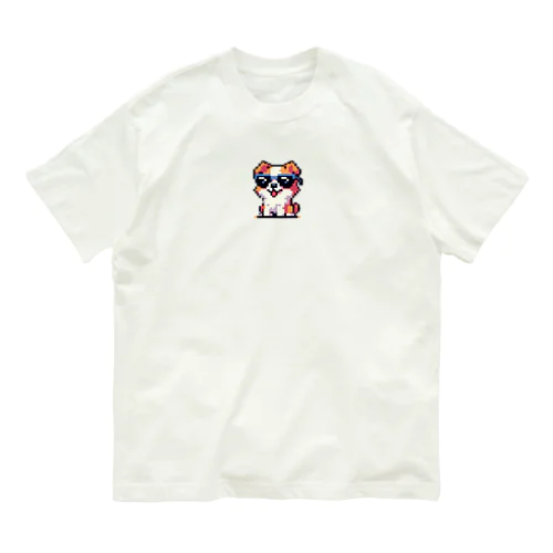 きらりんサングラスわんこ Organic Cotton T-Shirt