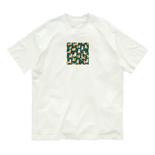 ドット絵 柴犬ちゃん（わんちゃん）柴犬大集合ver Organic Cotton T-Shirt