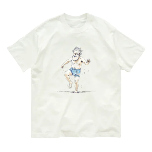 陽気なおじいちゃん オーガニックコットンTシャツ