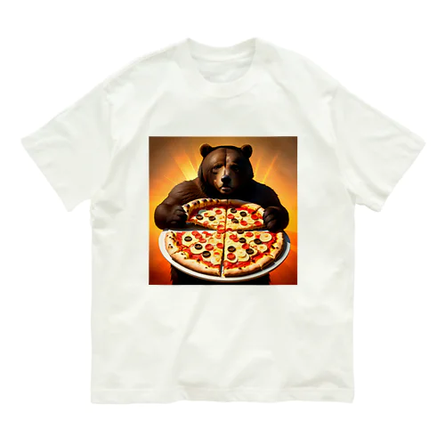 ピザ熊 オーガニックコットンTシャツ
