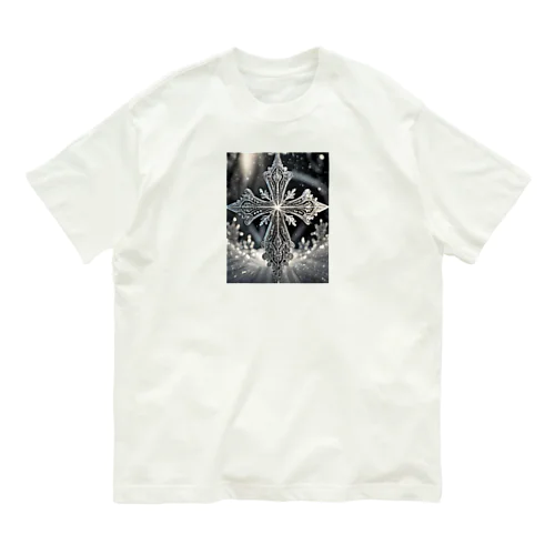 光る黒い十字架 Organic Cotton T-Shirt