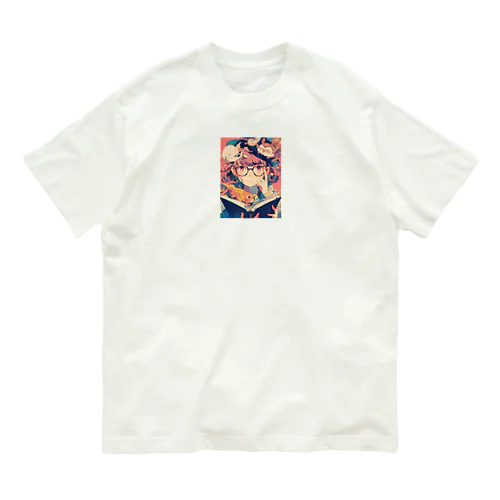 少女と読書週間　なでしこ1478 Organic Cotton T-Shirt