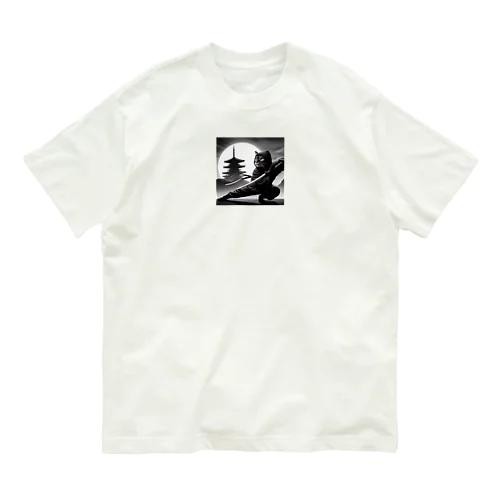 忍者ネコ Organic Cotton T-Shirt