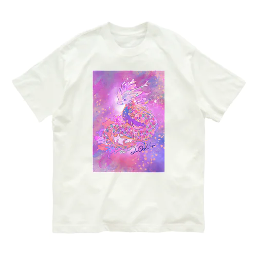 魔法のピンクドラゴン🐉🩷✨ オーガニックコットンTシャツ