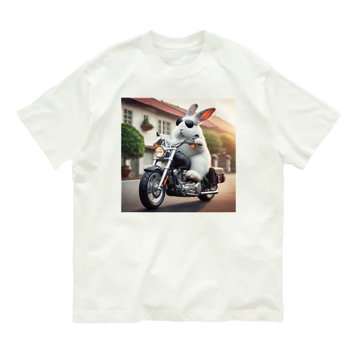 やんバニー　バイクver オーガニックコットンTシャツ