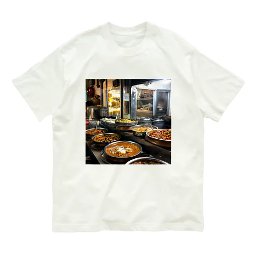 カレー屋店内の厨房風景　kouchan 1616 オーガニックコットンTシャツ