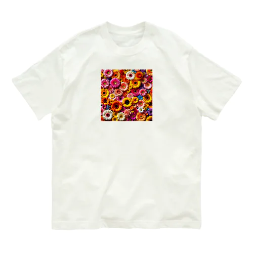 お花いっぱい オーガニックコットンTシャツ