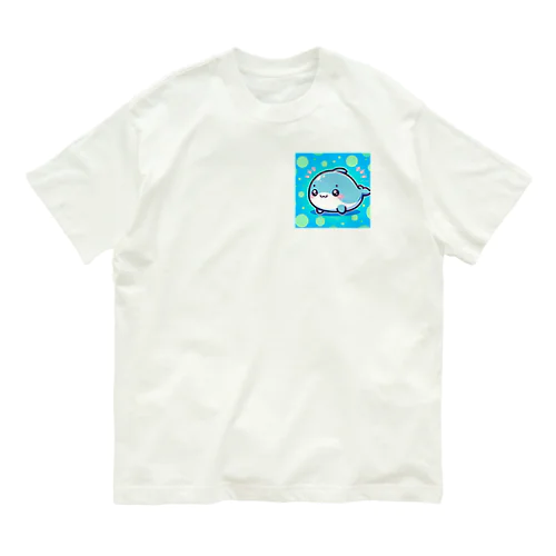 愛らしいイルカ Organic Cotton T-Shirt