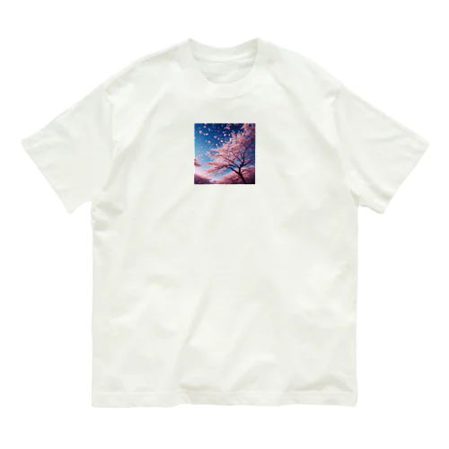 桜吹雪 オーガニックコットンTシャツ