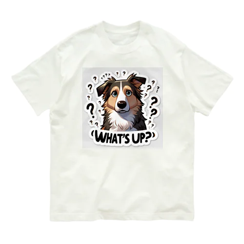 どうしたの?かわいいMIX犬との仲良しタイム オーガニックコットンTシャツ