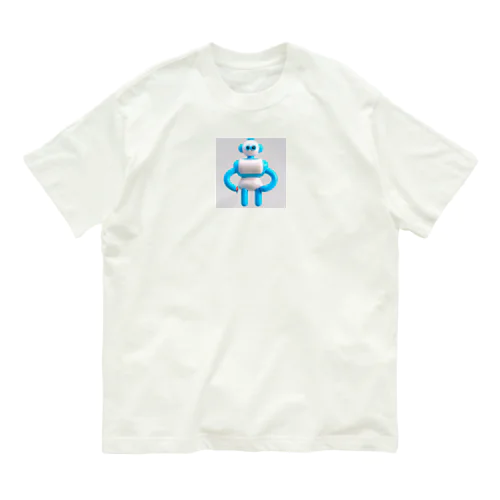 陽気なアンドロイド オーガニックコットンTシャツ