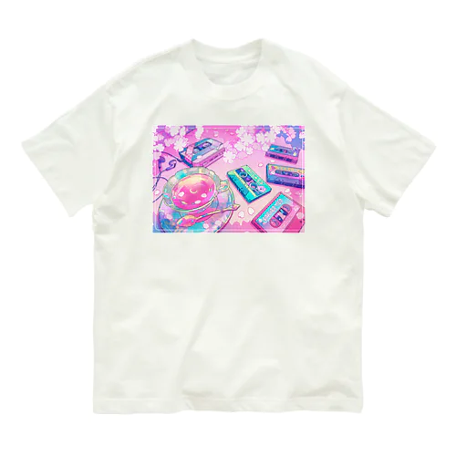 SAKURA TEA オーガニックコットンTシャツ