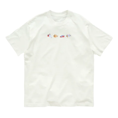 幼魚だから小さいよ Organic Cotton T-Shirt