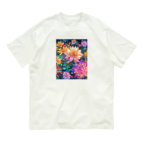 花々 オーガニックコットンTシャツ