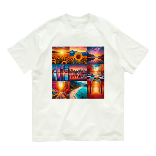 カラフル背景 Organic Cotton T-Shirt