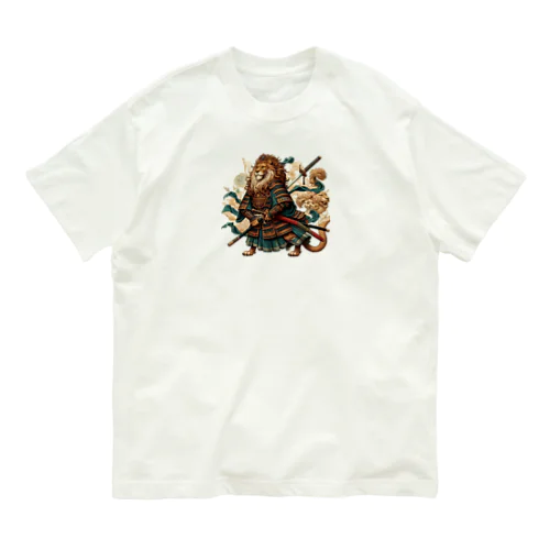 侍ライオン Organic Cotton T-Shirt
