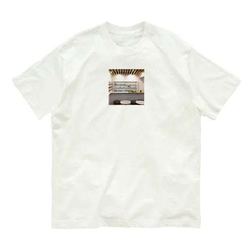 カフェイラストくん Organic Cotton T-Shirt