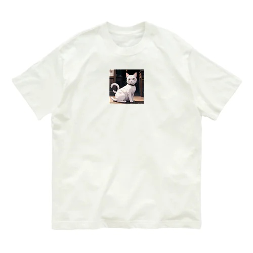 癒しの猫 Organic Cotton T-Shirt