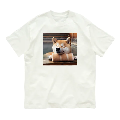 ほっこり柴犬 オーガニックコットンTシャツ