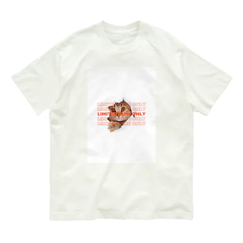 猫 オーガニックコットンTシャツ