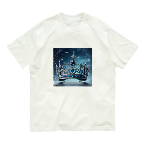 ブルーの幻想的なティアラ Organic Cotton T-Shirt