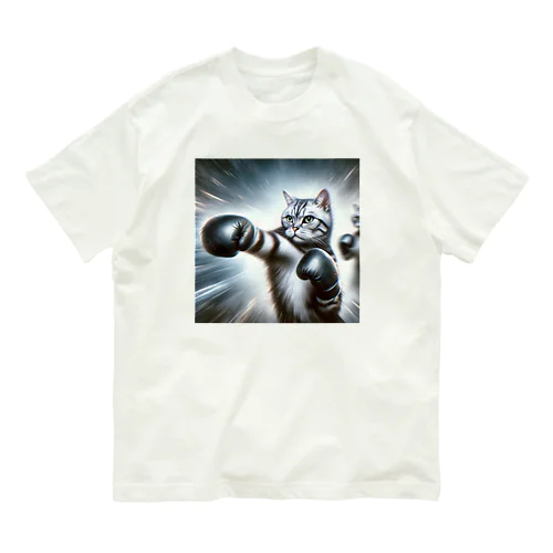 猫パンチャー修行 Organic Cotton T-Shirt