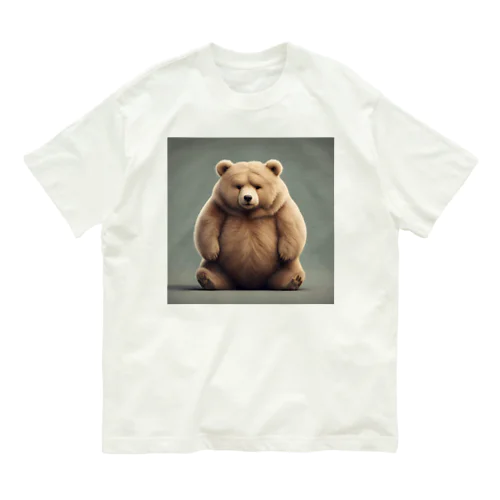 ぷにクマ🐻グッズ オーガニックコットンTシャツ