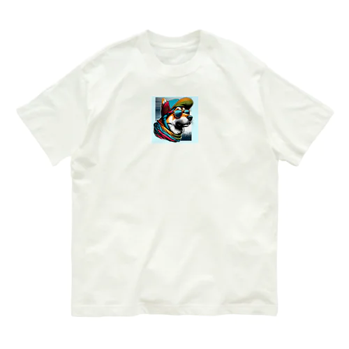 キャップ犬15 オーガニックコットンTシャツ