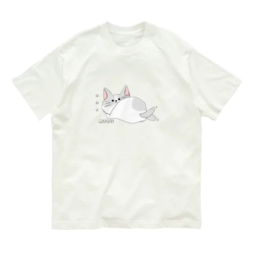 無言の圧な猫 Organic Cotton T-Shirt