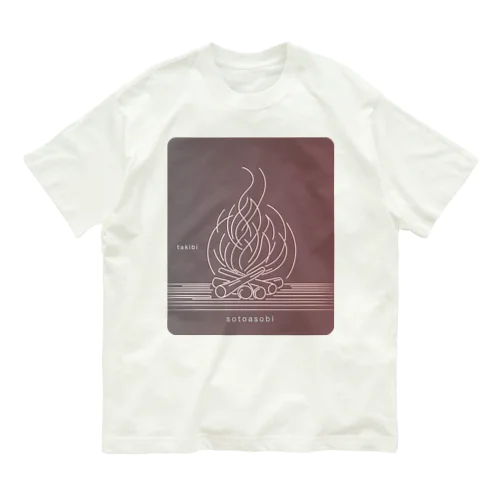 sotoasobi -takibi- オーガニックコットンTシャツ