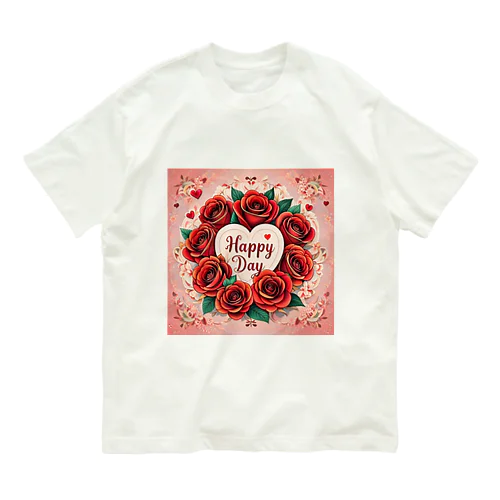 バレンタインデー　ホワイトデー Organic Cotton T-Shirt