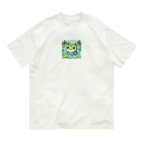 ちょっと変わったカエル Organic Cotton T-Shirt