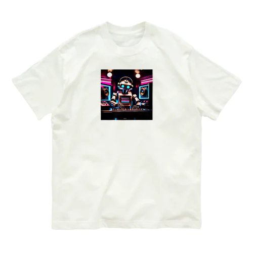 DJロボット1 オーガニックコットンTシャツ