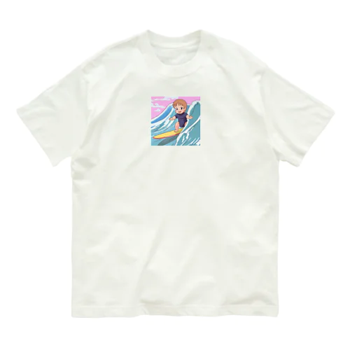 赤ちゃん　サーフィン Organic Cotton T-Shirt