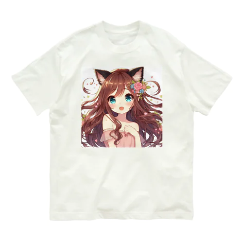 ねこニコばん オーガニックコットンTシャツ