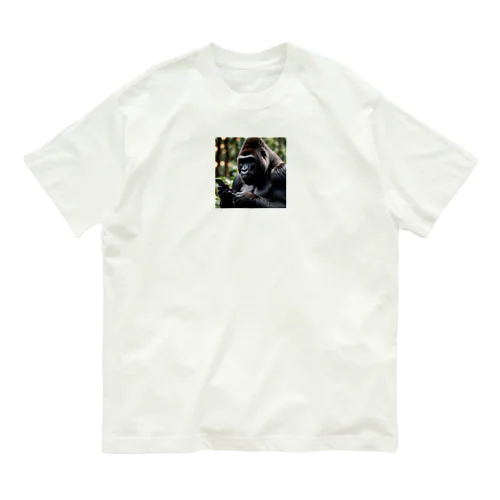 現代人すぎるゴリラ Organic Cotton T-Shirt