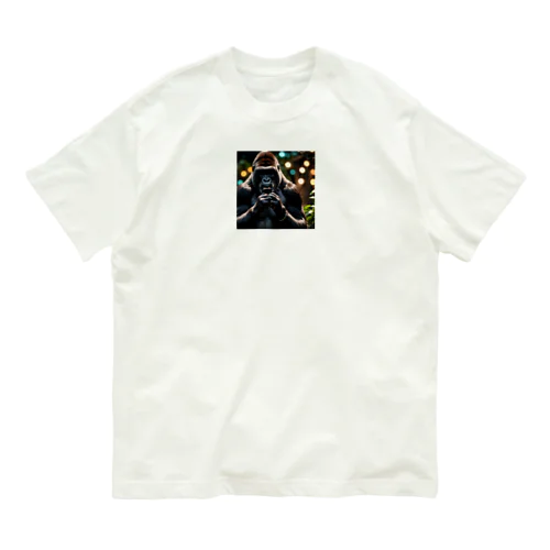 泣き虫ゴリラ オーガニックコットンTシャツ