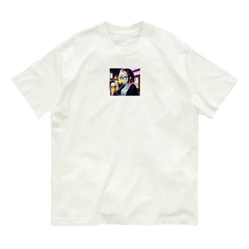 酒豪AIちゃん　金髪ショート Organic Cotton T-Shirt