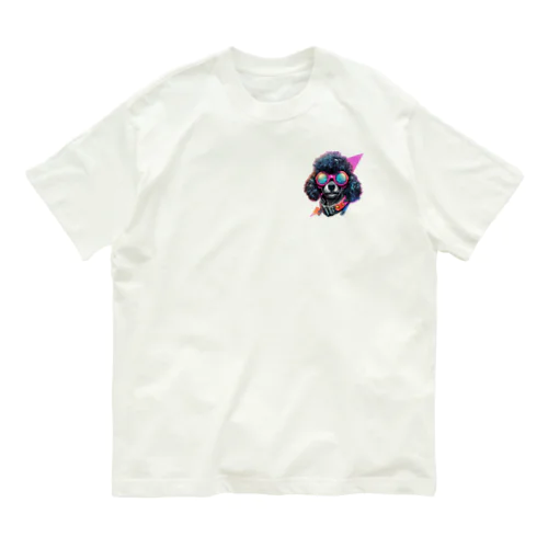 cool poodle B オーガニックコットンTシャツ