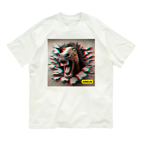 AREUS×3D Horse オーガニックコットンTシャツ