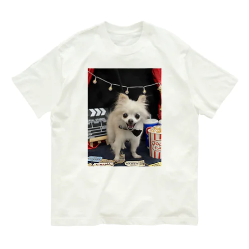 プル「Ｗatch a movie」 オーガニックコットンTシャツ