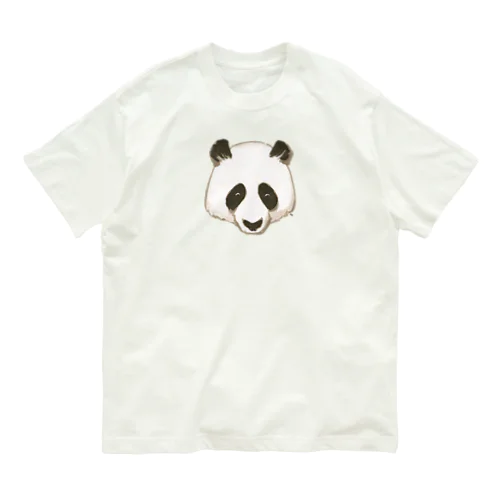 大熊猫（お顔とか） Organic Cotton T-Shirt