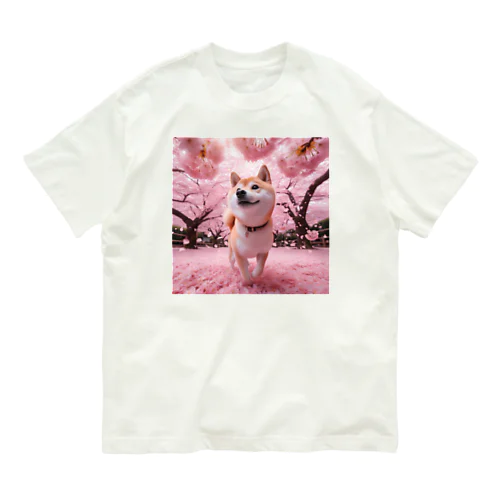 桜犬 Organic Cotton T-Shirt