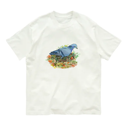 鳩 オーガニックコットンTシャツ