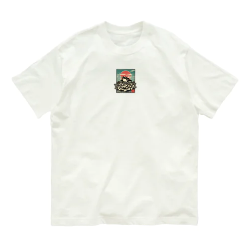 日光浴蛙 オーガニックコットンTシャツ